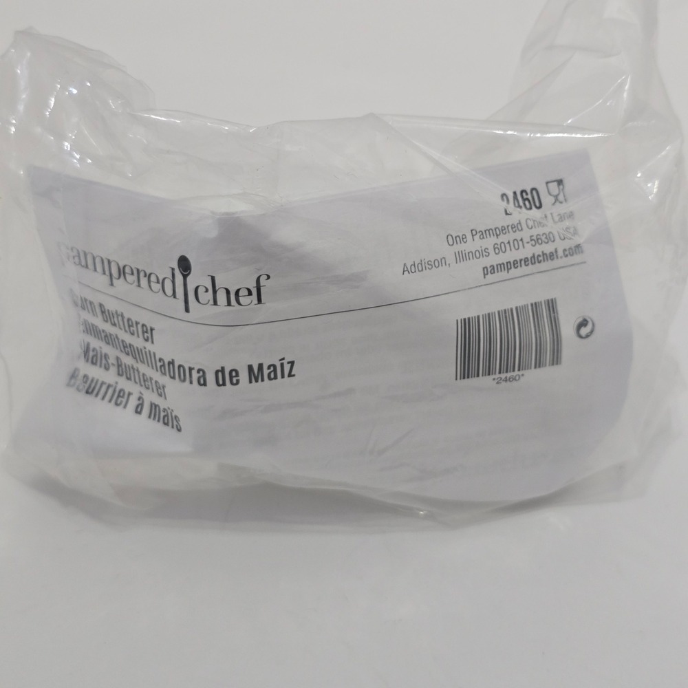 Pampered Chef 2460 Corn Butterer White Kitchen BBQ Tool Spreader NEW